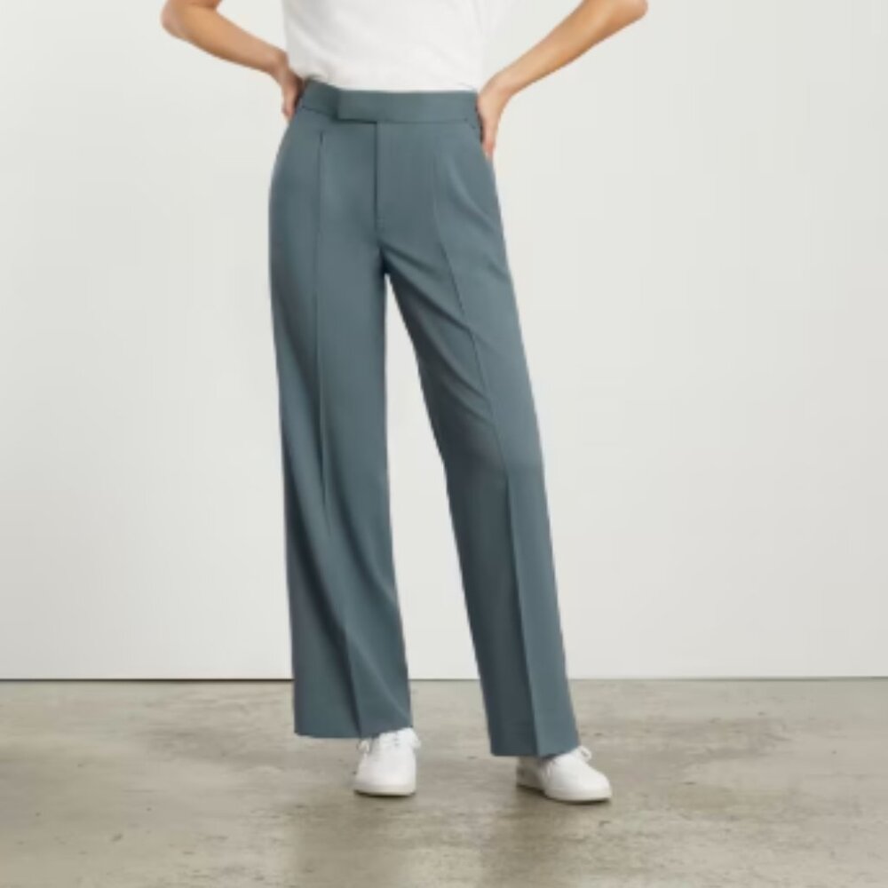 Everlane The ’80s Italian Wool Pant Blue Base - Size 8